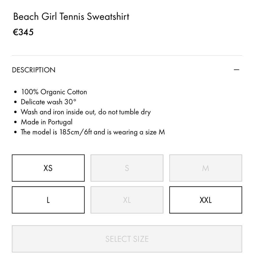 NWT Casablanca Beach Tennis Girl White Crewneck Sweatshirt Top - Picture 16 of 16